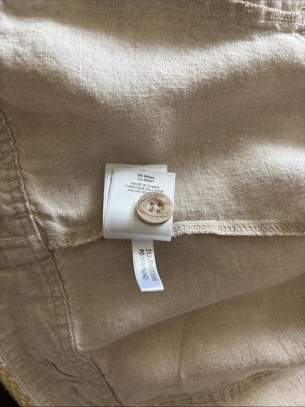 Tommy Bahama Women's Light Beige Linen Jacket with Distressed Trim - Picture 6 of 6